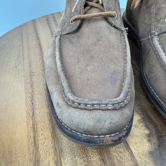 UGG Mens Suede Leather Moc Toe Chukka Ankle Boots 9.5 Casual Lace Up Brown - Picture 7 of 16